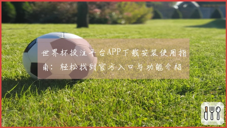 世界杯投注平台APP下载安装使用指南：轻松找到官方入口与功能介绍