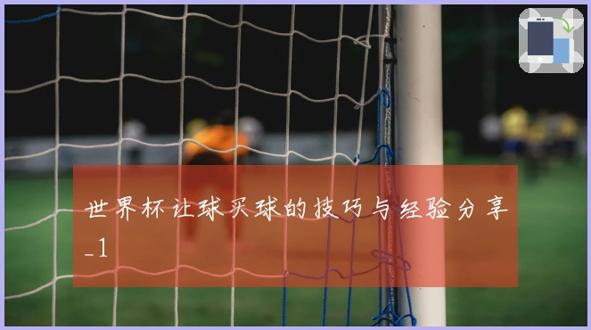 世界杯让球买球的技巧与经验分享_1
