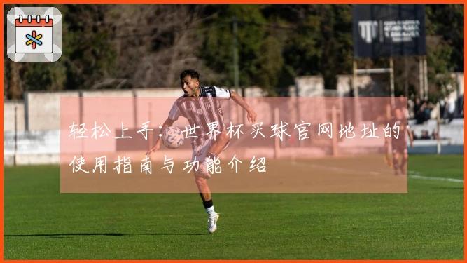 轻松上手：世界杯买球官网地址的使用指南与功能介绍